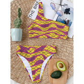 Happy Single Shoulder Bikini